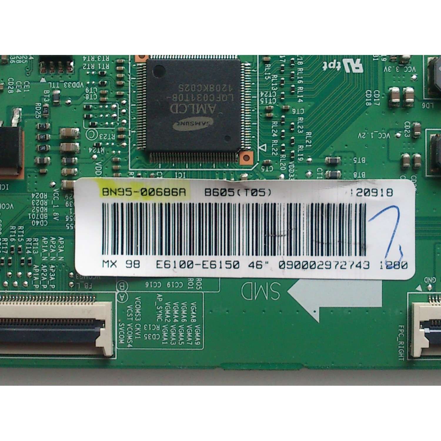 T-CON / SAMSUNG BN95-00686A / BN41-01788A / BN97-06366B / PANEL´S LTJ460HJ14-V / LTJ460HJ08-V / MODELOS UN46ES6100 / UN46ES6100FXZA / UN46ES6150 / UN46ES6150FXZA TS01 / HG46NA790MFXZA TS01 - Imagen 3